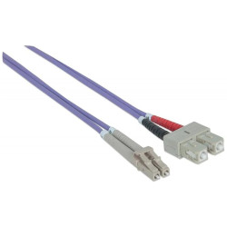 Patch cable f.o. lc/sc 2m duplex multimode 50/125 om4
