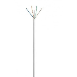 Cabo de rede 100m cat6 u/utp awg23/1 cca cinza