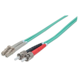 Patch cable f.o. st/lc 2m duplex multimode 50/125 om3