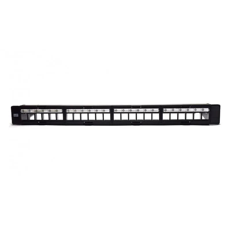 Modulo patch pannel-24 pt cat5e/cat 6 ftp preto Modulo patch pannel-24 pt cat5e/cat 6 ftp preto