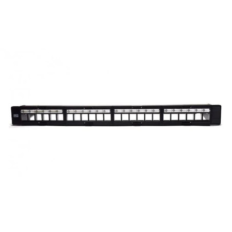 Modulo patch pannel-24 pt cat5e/cat 6 ftp preto