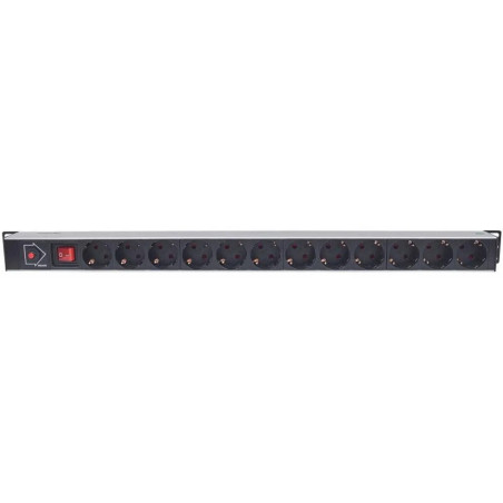 Pdu rackmount vertical 7/3 com 12 saídas