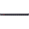 Pdu rackmount vertical 7/3 com 12 saídas