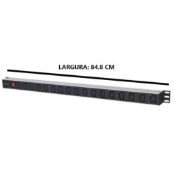 Pdu rackmount vertical com 17-saídas c13