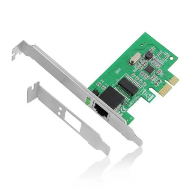 Placa de rede pci-e 10/100/1000 mbps + sup. baixo perfil Placa de rede pci-e 10/100/1000 mbps + sup. baixo perfil