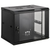 Armário 12u 600x450 19 aço preto