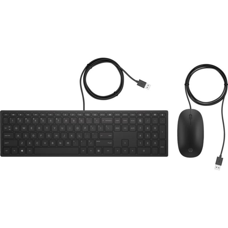Teclado + rato com fio 400 pt preto Teclado + rato com fio 400 pt preto