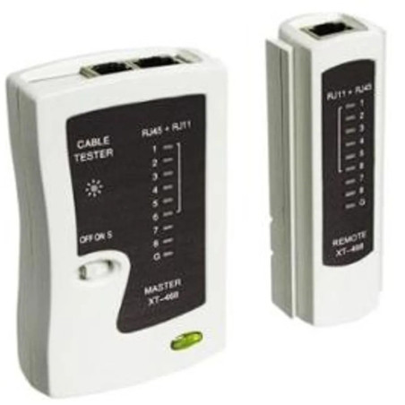 Testador de cabo rack rj11/rj12/rj45/bnc