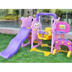 Brinquedo (3-1) ZK145-1 Elephant slide  swing  160*170*108cm