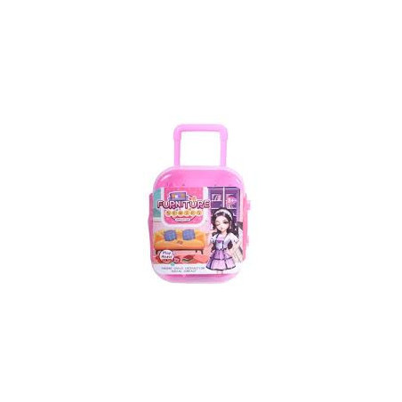 Mochila cor de rosa