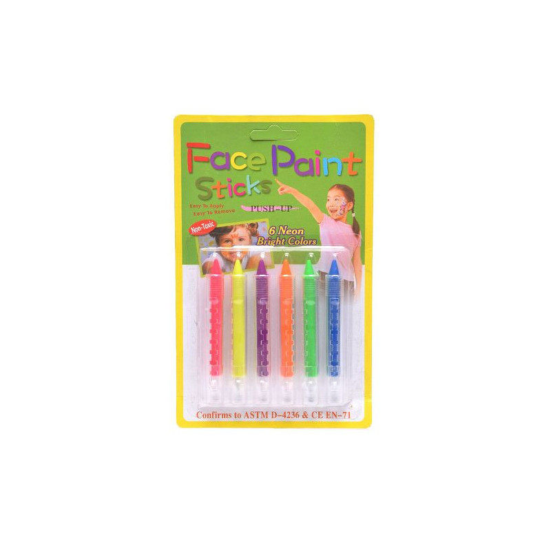 Kit de Maquiagem Artística Infantil – 6 Bastões Kit de Maquiagem Artística Infantil – 6 Bastões