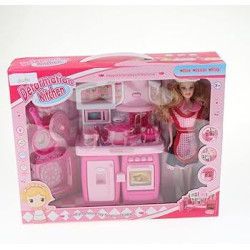 Conjunto Boneca com Cozinha