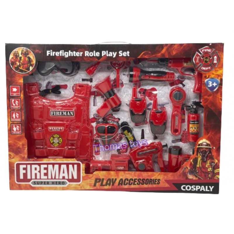 Firefighter Role Play Set -Conjunto de Encenação de Bombeiro