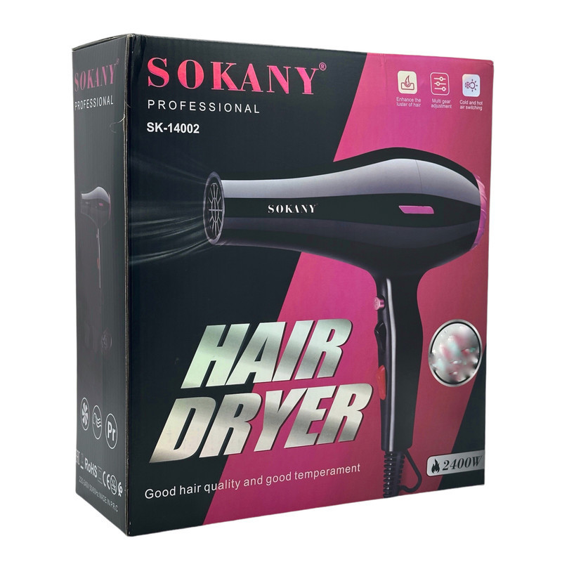 Secador de cabelo profissional Sokany Secador de cabelo profissional Sokany