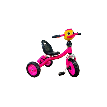 Triciclo infantil de cor rosa
