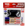 Kit de marcadores e apagador para quadro branco