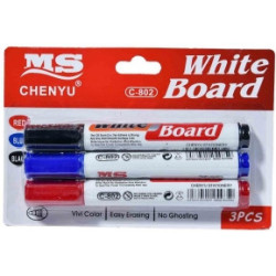 Kit de marcadores e apagador para quadro branco