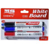 Kit de marcadores e apagador para quadro branco