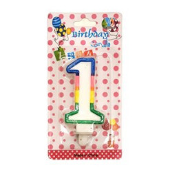Vela de aniversário número 1
