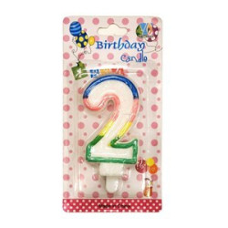 Vela de aniversário número 2