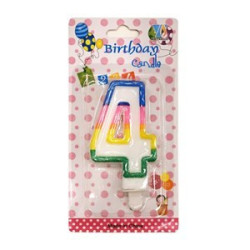 Vela de aniversário número 4