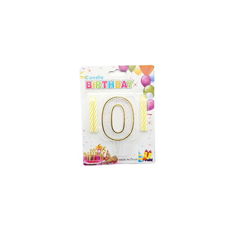 Vela de Aniversário – Número 0 Vela de Aniversário – Número 0