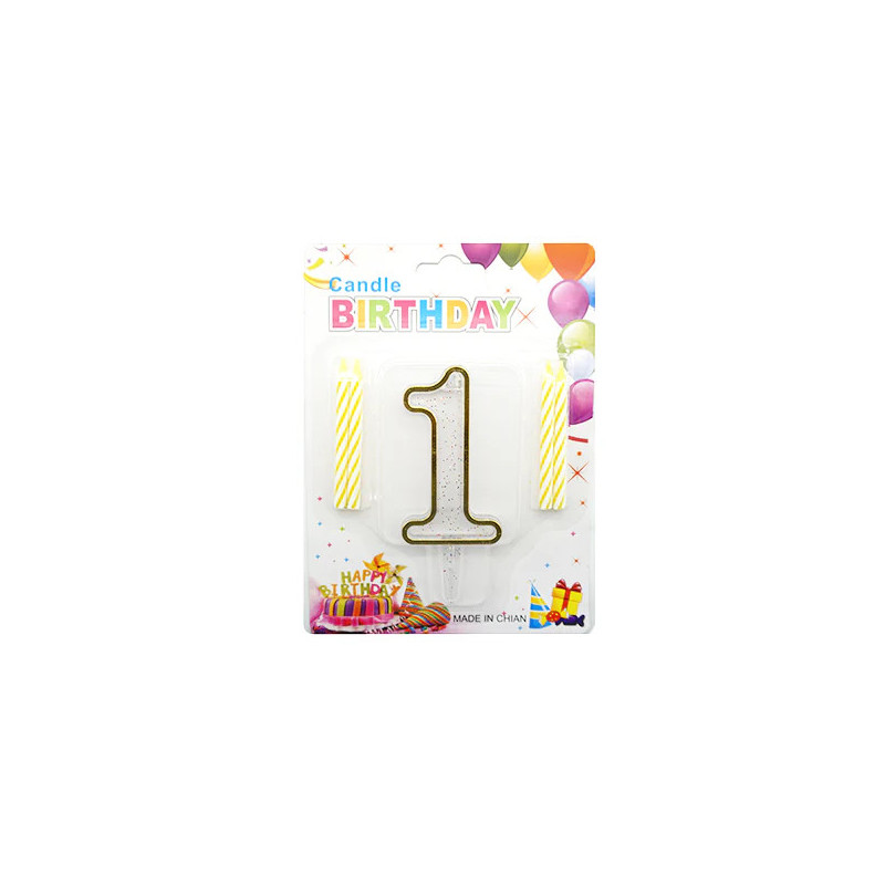 Vela de Aniversário – Número 1 Vela de Aniversário – Número 1