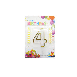 Vela de Aniversário – Número 4