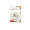 Vela de Aniversário – Número 4