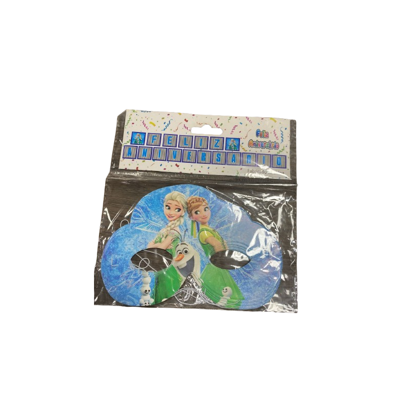 Máscara de Papel Infantil - Frozen (Kit com 8 Unidades) Máscara de Papel Infantil - Frozen (Kit com 8 Unidades)