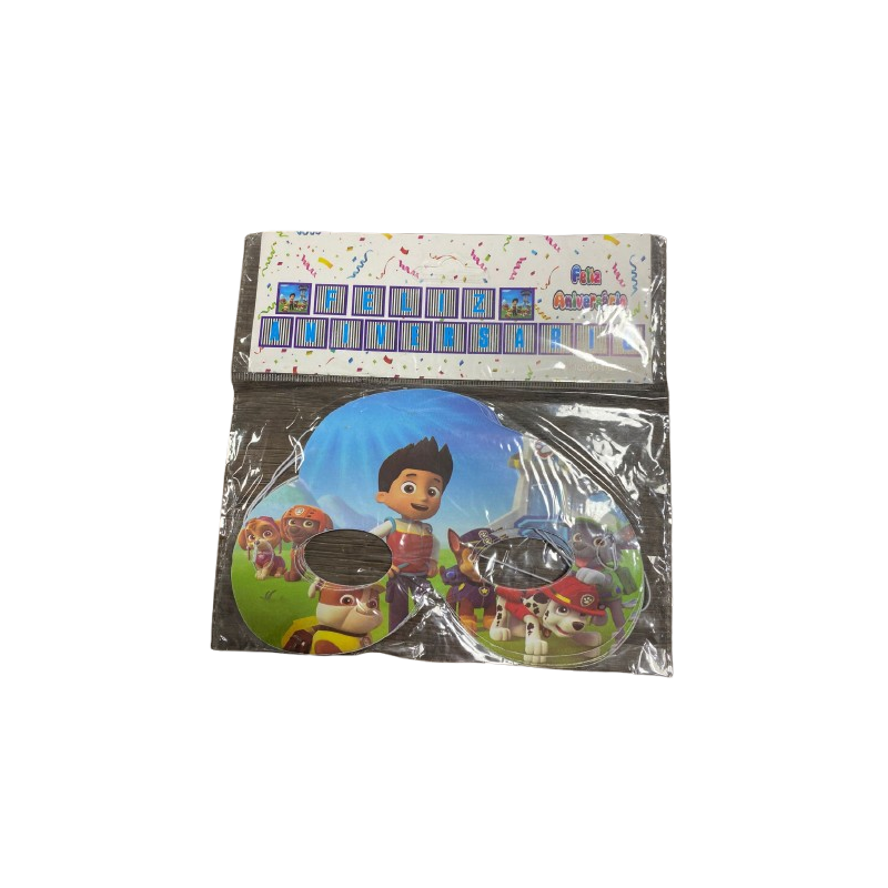 Máscara de Papel Infantil - Patrulha Canina (Kit com 8 Unidades) Máscara de Papel Infantil - Patrulha Canina (Kit com 8 Unidades)