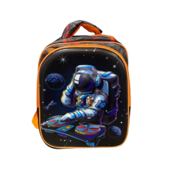 Mochila Infantil Astronauta DJ - Estampa Espacial Divertida