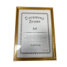 Quadro para Documentos A4 - Moldura Dourada Elegante  Descrição do Produto: Quadro para Documentos A4 - Moldura Dourada Elegante  Descrição do Produto: