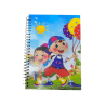Caderno Infantil com Espiral - Capa Ilustrada com Crianças e Balões Coloridos Caderno Infantil com Espiral - Capa Ilustrada com Crianças e Balões Coloridos