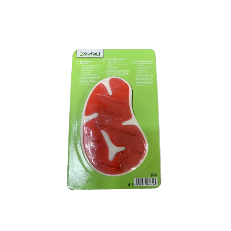 Mordedor para Cães Zoofari – Formato de Bife Vermelho Mordedor para Cães Zoofari – Formato de Bife Vermelho