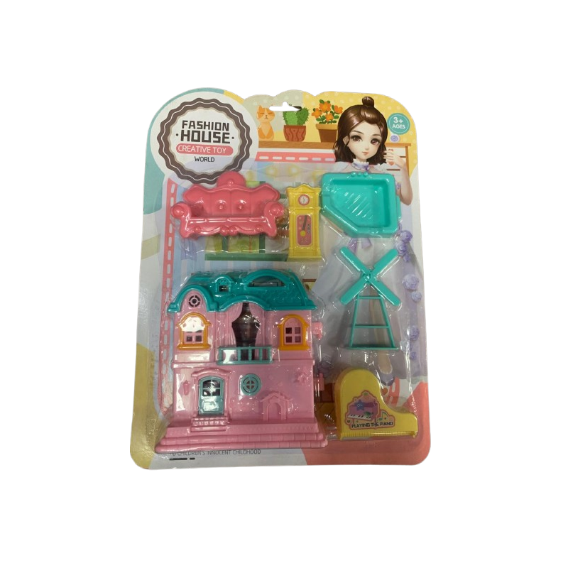 Conjunto Fashion House – Casa com Móveis e Acessórios Criativos Conjunto Fashion House – Casa com Móveis e Acessórios Criativos