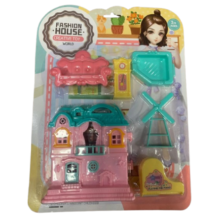 Conjunto Fashion House – Casa com Móveis e Acessórios Criativos