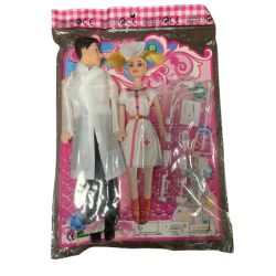 Conjunto de Bonecos Enfermeira e Médico