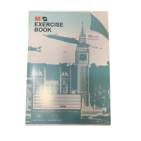 Caderno de Exercícios M&G - 120 páginas Quadriculadas - Big Ben