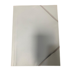 Caderno Simples com Elástico - Capa Prateada