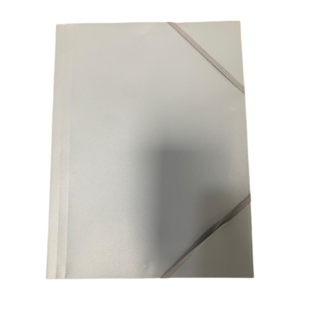 Caderno Simples com Elástico - Capa Prateada