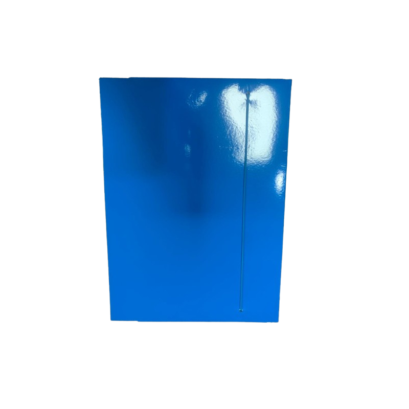 Caderno Simples com Fechamento Elástico - Capa Azul
