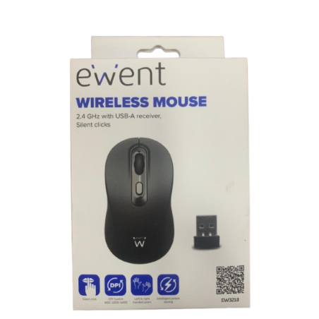 Mouse Sem Fio eWent – 2.4 GHz, Receptor USB-A