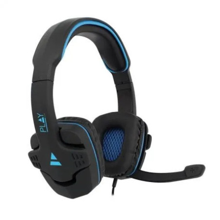 AUSCULTADOR HS GAMING PRETO/AZUL C/FIO JACK