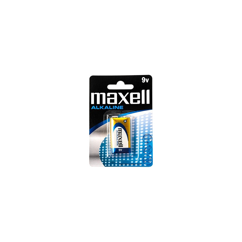 Bateria Maxell Alcalina 9V Bateria Maxell Alcalina 9V
