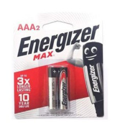 pilhas Energizer Max AAA Alcalinas (2 unidades)