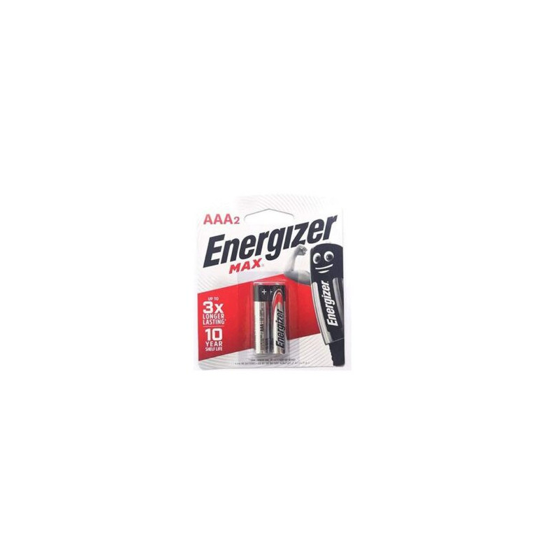 pilhas Energizer Max AAA Alcalinas (2 unidades)