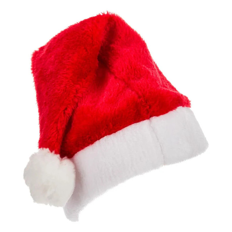 Chapeu de Pai Natal Tradicional – Vermelho e Branco