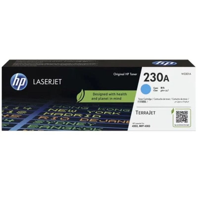 Toner 2301a 230a ciano laserjet 4203/mfp4303 Toner 2301a 230a ciano laserjet 4203/mfp4303