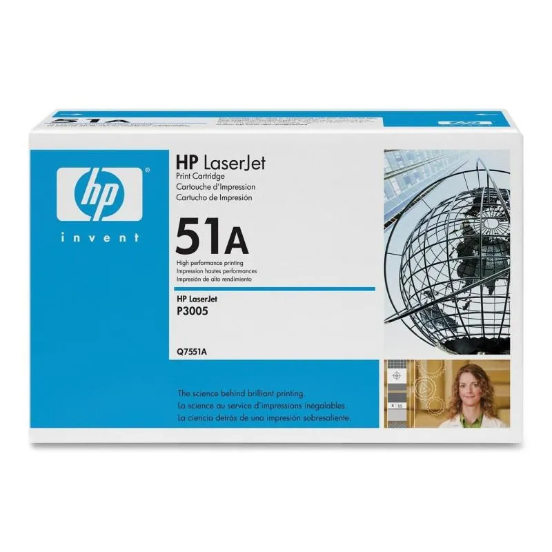 Toner 51a p3005/3027/3035 preto (q7551a) Toner 51a p3005/3027/3035 preto (q7551a)